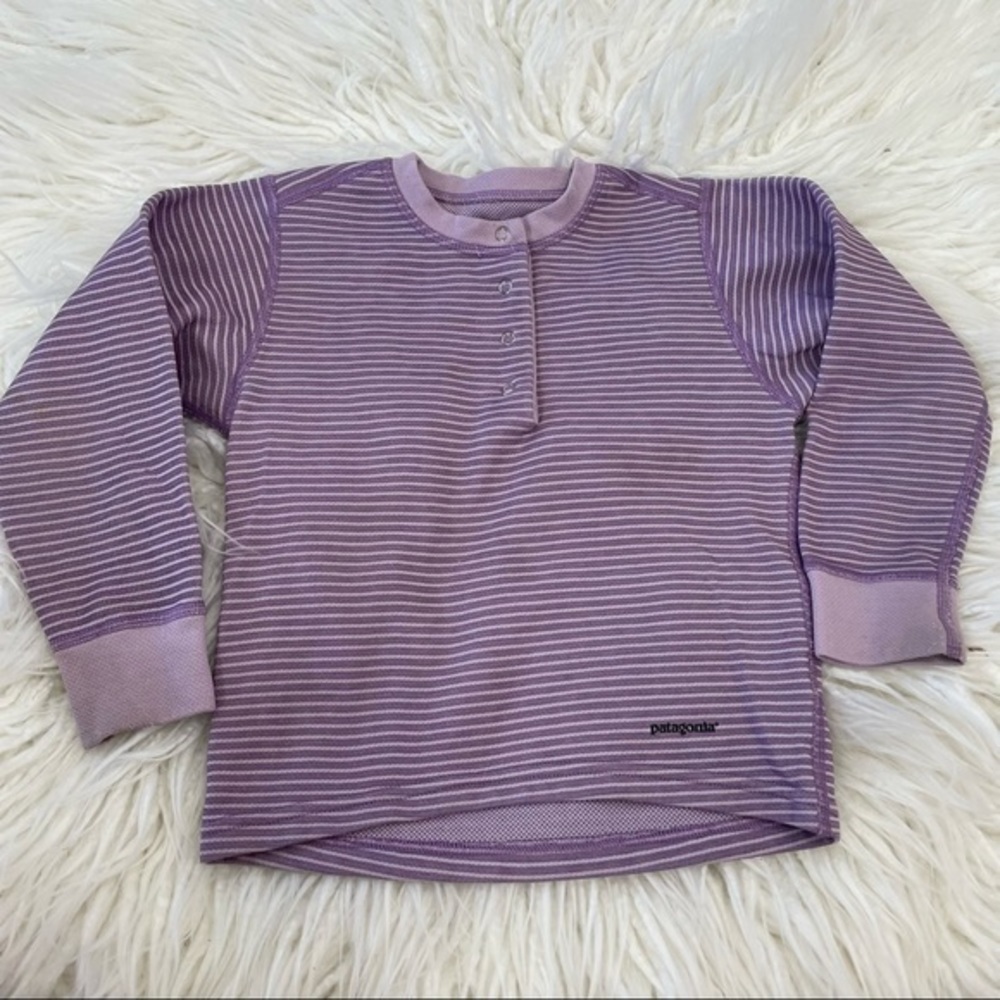 Patagonia kids Capilene‎ henley top purple size XXS